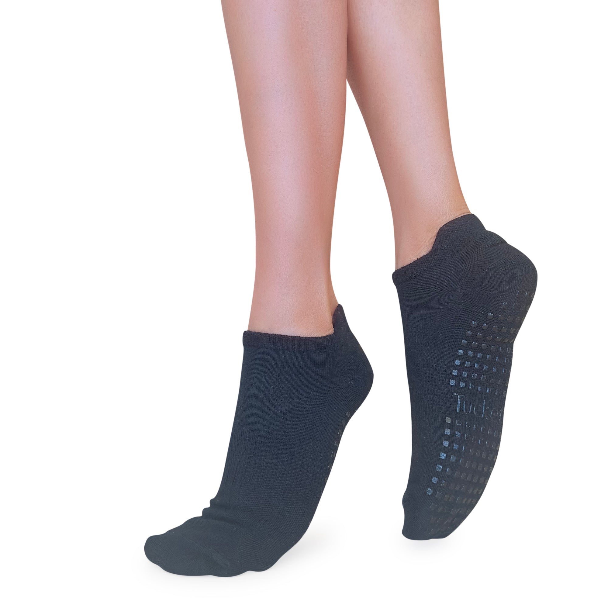 Tucketts Tab Pilates Socks - Non-Slip Grip, Closed Toe, Barre & Yoga - Women's