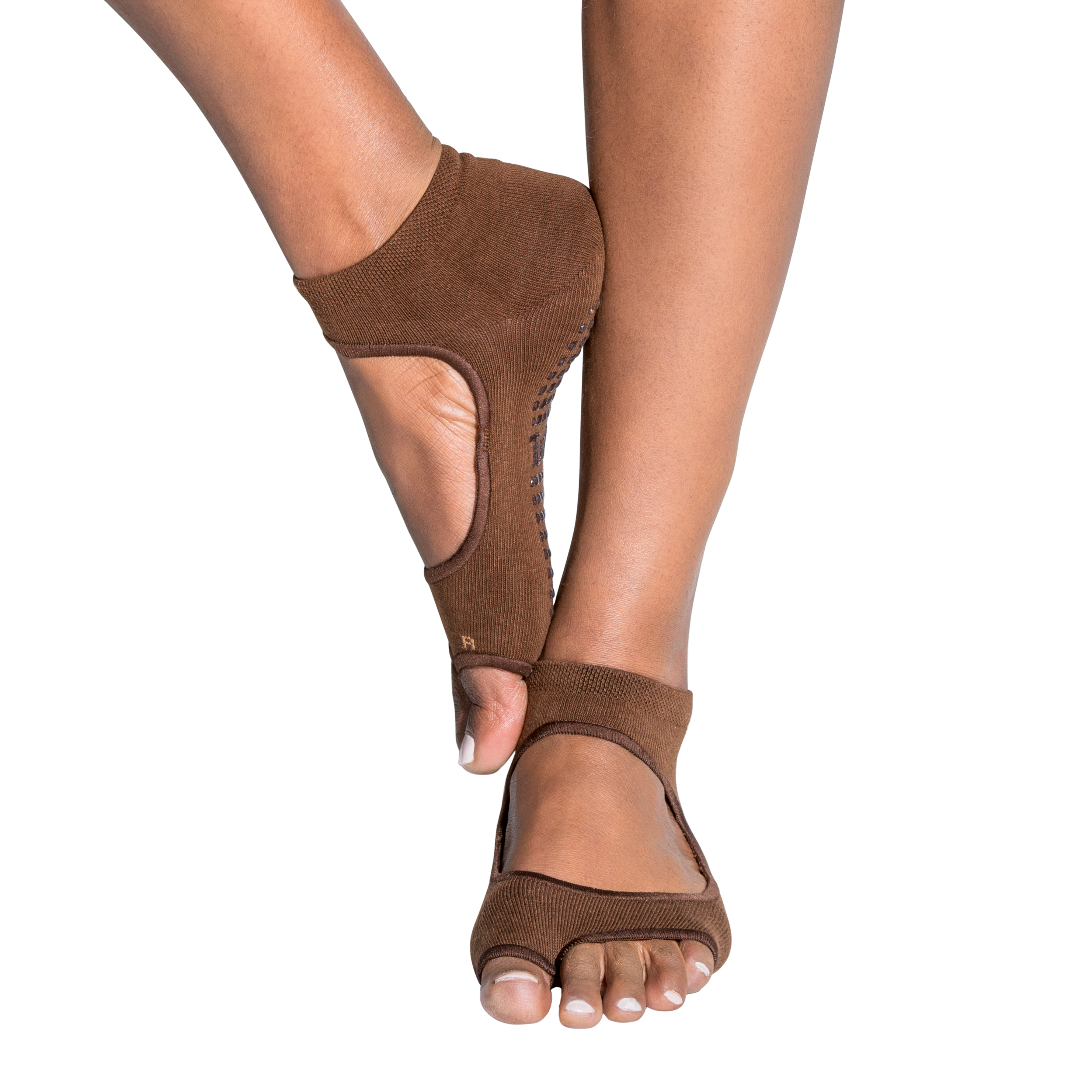 Tucketts Allegro NudeForEveryone 02 Pilates Socks - Non-Slip Grip, Open Toe, Barre & Yoga - Women's