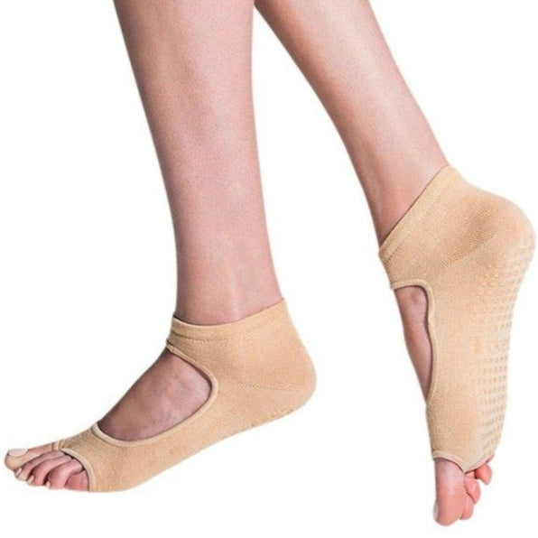 allegro style open toe grip socks