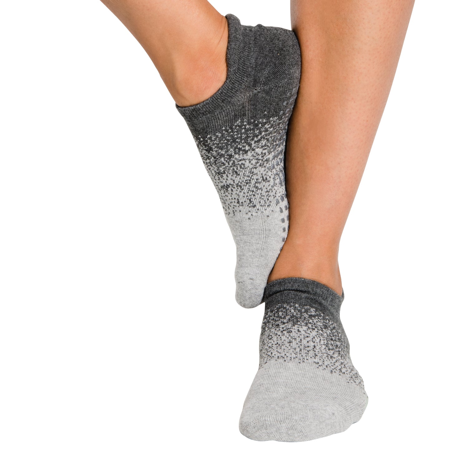 Tucketts Tab Glacial Moraine Pilates Socks - Non-Slip Grip, Closed Toe, Barre & Yoga - Women's