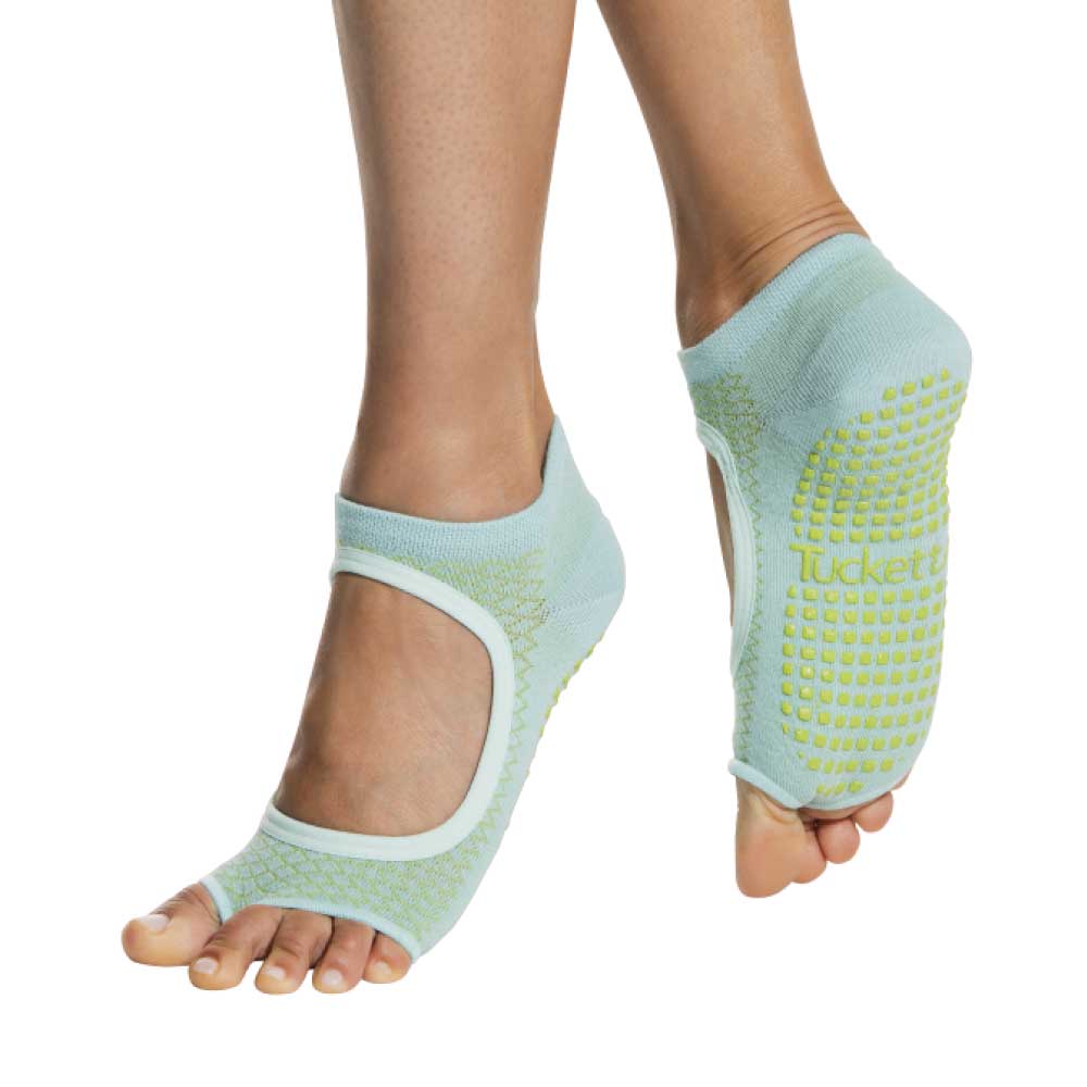  Tucketts Allegro Toeless Non-Slip Grip Socks - Anti Skid Yoga