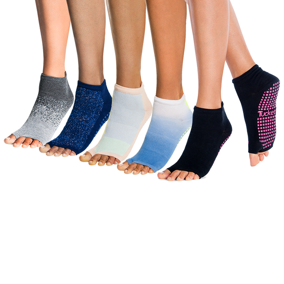 Anklet Grip Socks Neon Waters - Tucketts - simplyWORKOUT