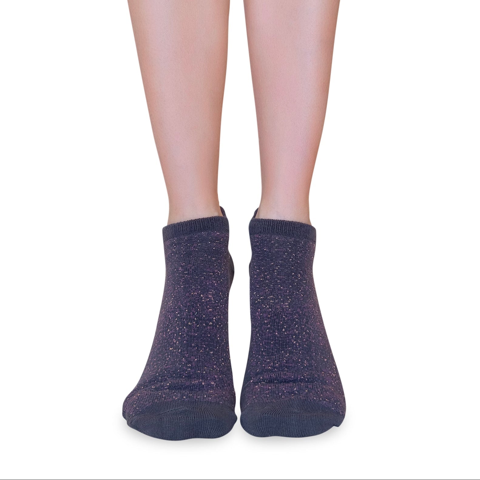 Tucketts Tab Closed Toe Mocca Radiance Pilates Socks - Non-Slip Grip, Closed Toe, Barre & Yoga - Women's