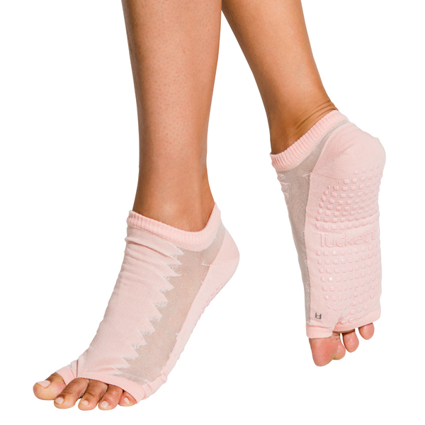 Barre + Pilates + Yoga Socks  Anklet by Tucketts Grip Socks