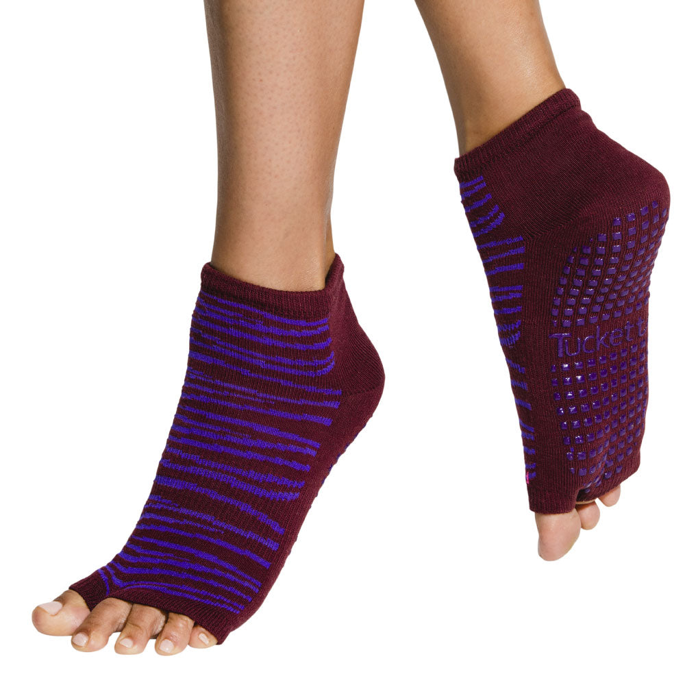 Barre + Pilates + Yoga Socks  Anklet by Tucketts Grip Socks