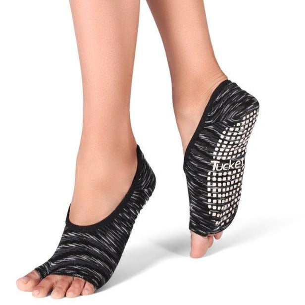 Yoga Toe Socks With Grips Pilates Women Toeless Socks For For Pilates Barre  Fitness