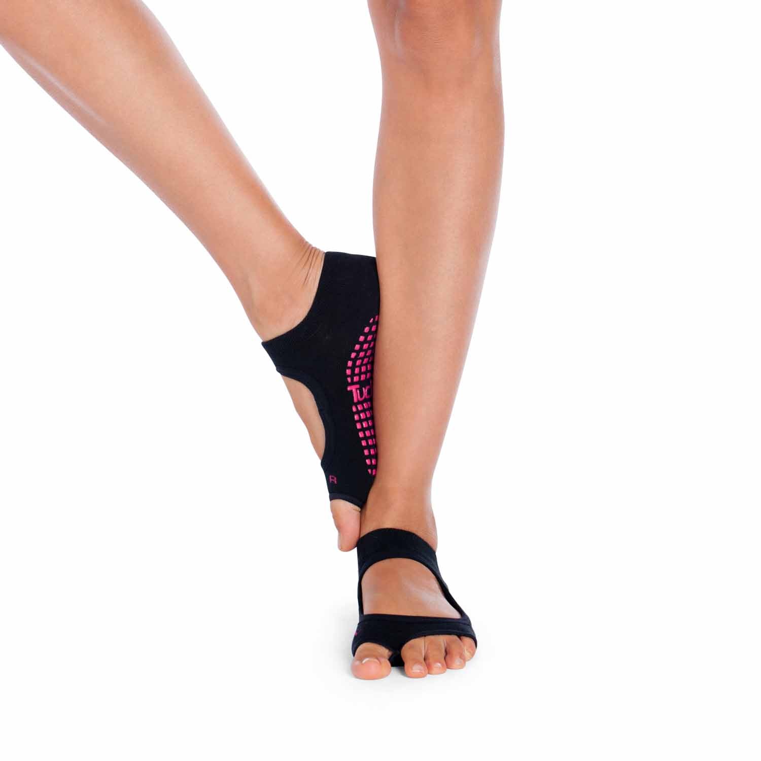 Tucketts Allegro Toeless Non-slip Grip Socks - Yoga, Barre, Small-Medium
