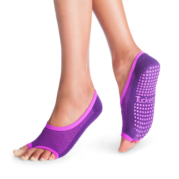 Ballerina Socks  Toeless Grip Socks for Ballet, Barre, Dance Training –  Tucketts™