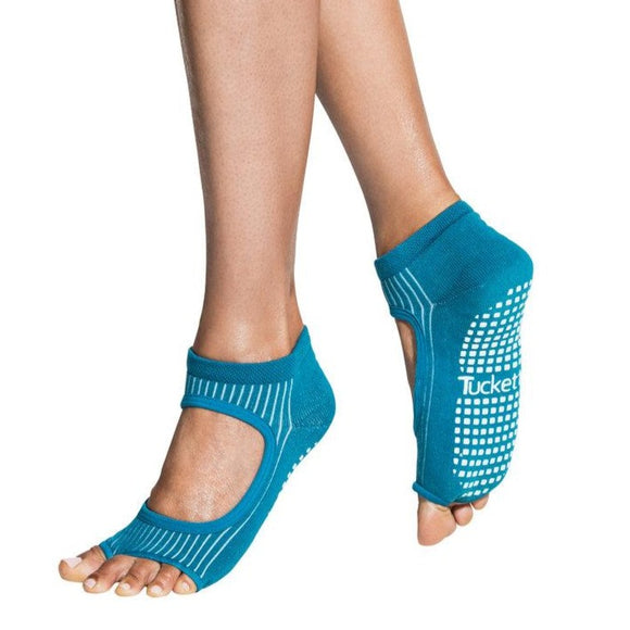 TAMPAP Women's Pilates Socks Anti-Slip Sole Ankle 3 Pack 244